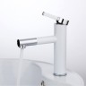 Смеситель для раковины Frap H52 F1052-14 Белый Хром латунь
