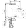 Смеситель для раковины Frap H52 F1052-14 Белый Хром латунь