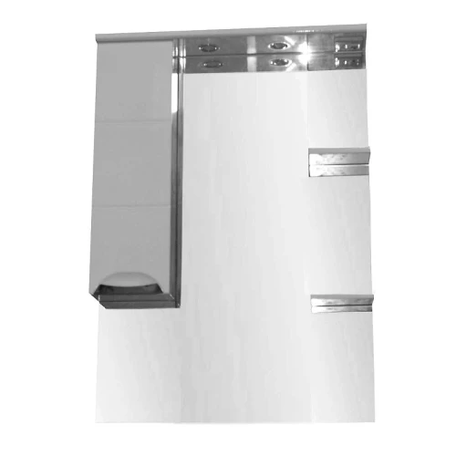 Зеркало со шкафом Loranto Стиль 80 L CS00024780 цвет Белый