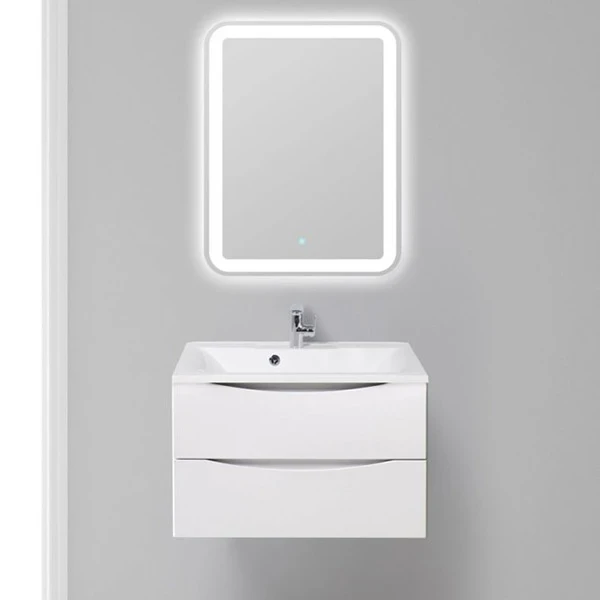 Тумба под раковину BelBagno Marino 75 MARINO-750-2C-SO-BO-P подвесная Bianco Opaco МДФ / ЛДСП
