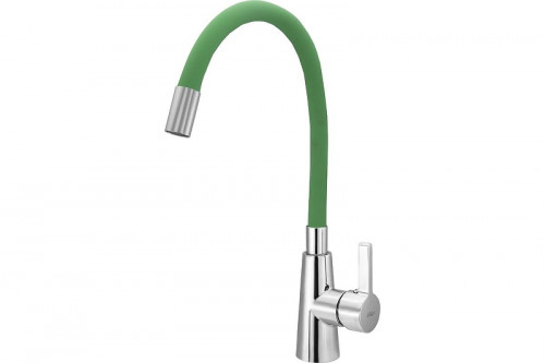 Смеситель для кухни Ekko E4205-E52 цвет Хром Салатовый