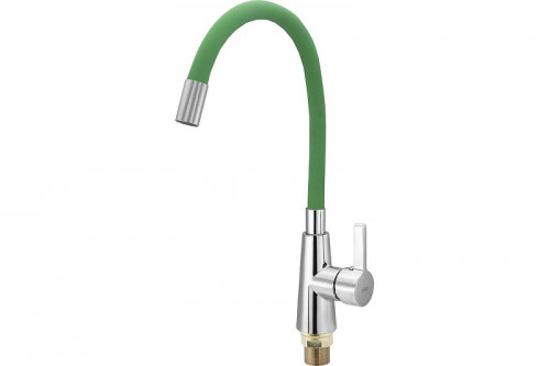 Смеситель для кухни Ekko E4205-E52 цвет Хром Салатовый