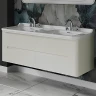 Тумба под раковину Kerasan Waldorf 144 925430 подвесная Bi vaniglia matt массив дерева