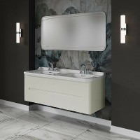 Тумба под раковину Kerasan Waldorf 144 925430 подвесная Bi vaniglia matt массив дерева