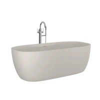 Ванна из искусственного камня Kludi Resa S 170x80 53BF02O2 цвет Серо-бежевый матовый