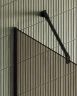 Душевая перегородка Maybah Glass MGD-696-6у 790x1950 в узком профиле Черный стекло бронзовое