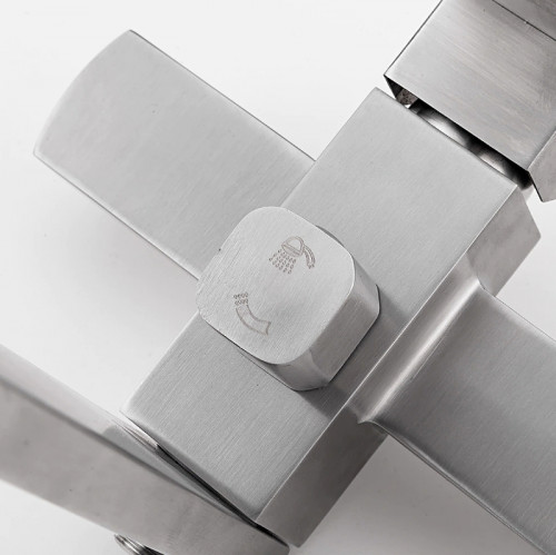 Смеситель для ванны Frap H802 F22802 универсальный Нержавеющая сталь нержавеющая сталь на стену