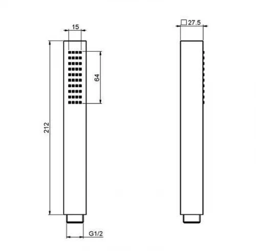 Ручной душ Fima Carlo Frattini Handshowers F2203NS цвет Черный матовый