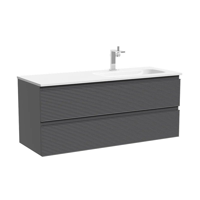 Тумба под раковину Sancos Folk 119,5 FL120RGS подвесная цвет Grey soft