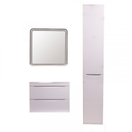 Тумба под раковину Style Line Бергамо 60 СС-00002316 подвесная Белая антискрейч МДФ / ЛДСП