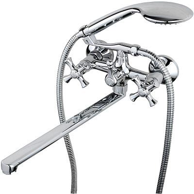 Смеситель для ванны Gappo G2242 универсальный Хром латунь на стену