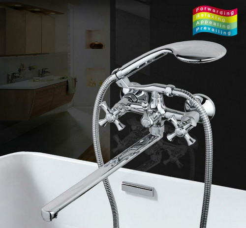 Смеситель для ванны Gappo G2242 универсальный Хром латунь на стену