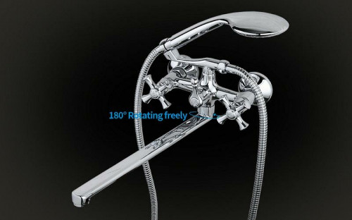 Смеситель для ванны Gappo G2242 универсальный Хром латунь на стену