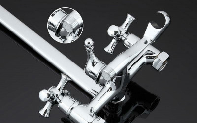 Смеситель для ванны Gappo G2242 универсальный Хром латунь на стену