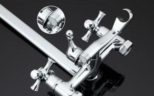 Смеситель для ванны Gappo G2242 универсальный Хром латунь на стену