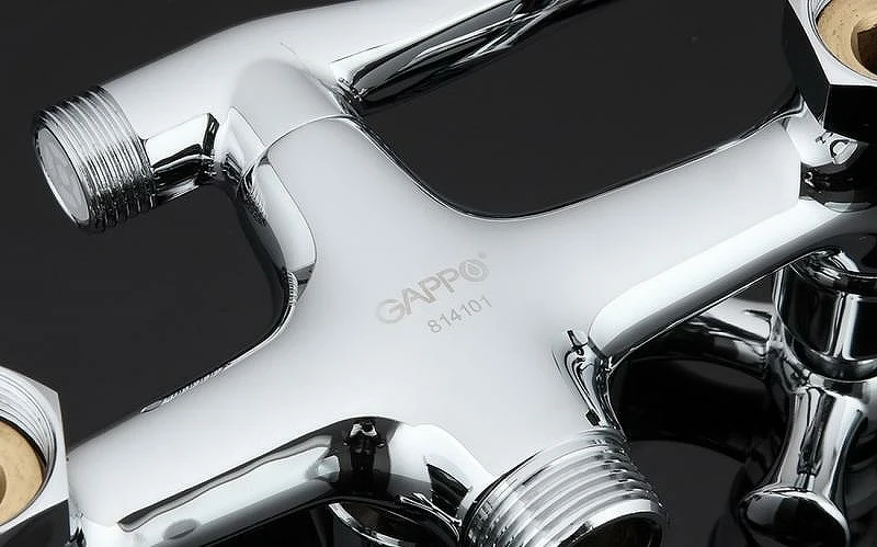 Смеситель для ванны Gappo G2242 универсальный Хром латунь на стену