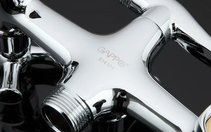 Смеситель для ванны Gappo G2242 универсальный Хром латунь на стену