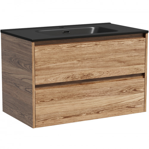 Тумба под раковину Sancos Libra 80 LB80ECH подвесная Дуб чарльстон МДФ / ЛДСП