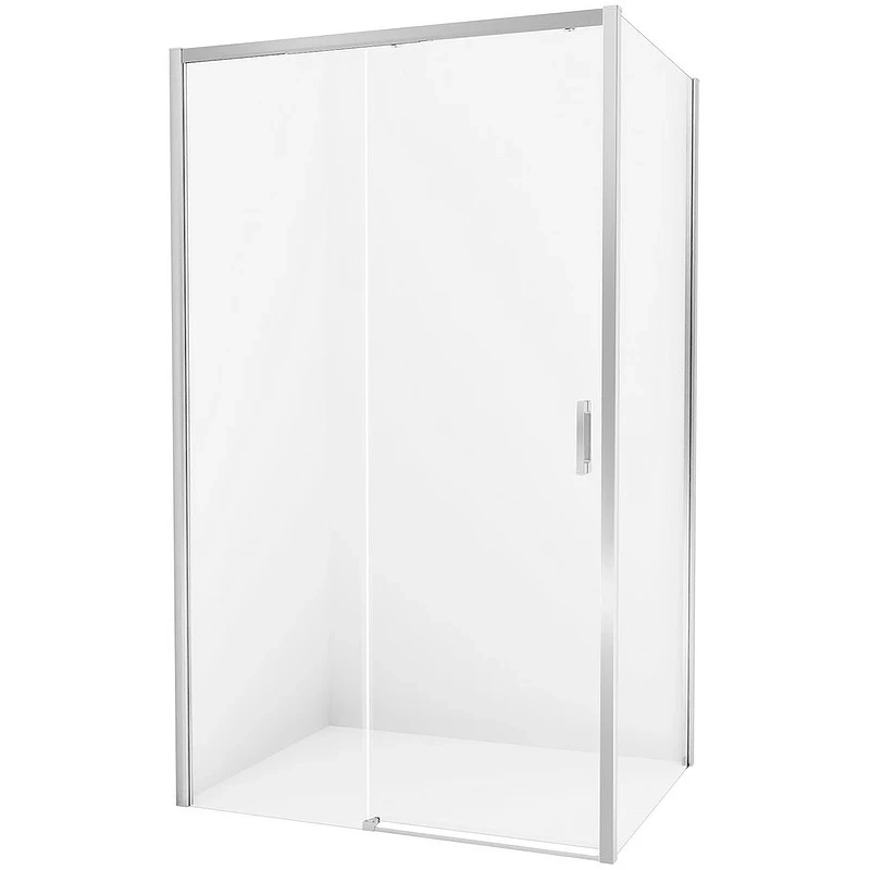Душевой уголок New Trendy Prime Chrome 120х90 L D-0302A/D-0124B профиль Хром стекло прозрачное