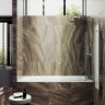 Шторка на ванну Maybah Glass MGV-248-5ш 300x1400 в широком профиле Хром матовый стекло прозрачное