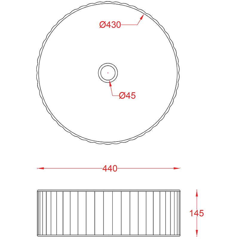 Раковина Artceram Millerighe 44 OSL010 17 00 Черная матовая фаянс накладная
