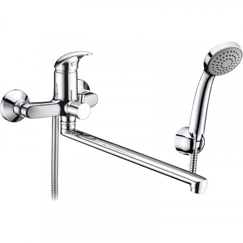 Смеситель для ванны WasserKRAFT Isen 2602L универсальный Хром латунь на стену