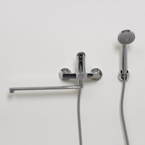 Смеситель для ванны WasserKRAFT Isen 2602L универсальный Хром латунь на стену