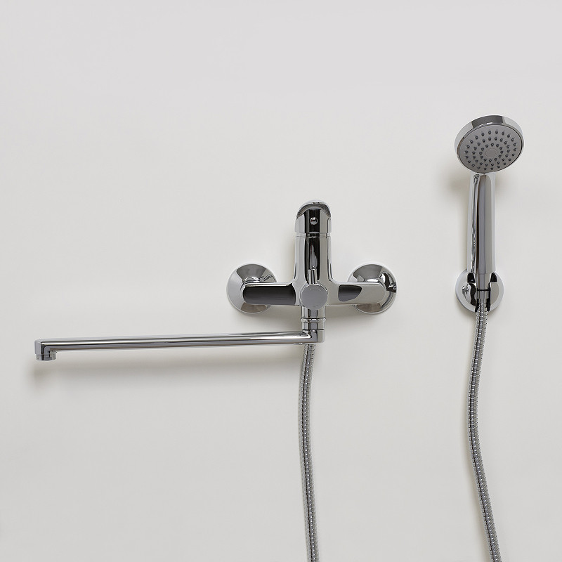 Смеситель для ванны WasserKRAFT Isen 2602L универсальный Хром латунь на стену