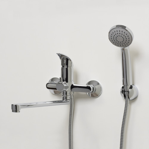 Смеситель для ванны WasserKRAFT Isen 2602L универсальный Хром латунь на стену