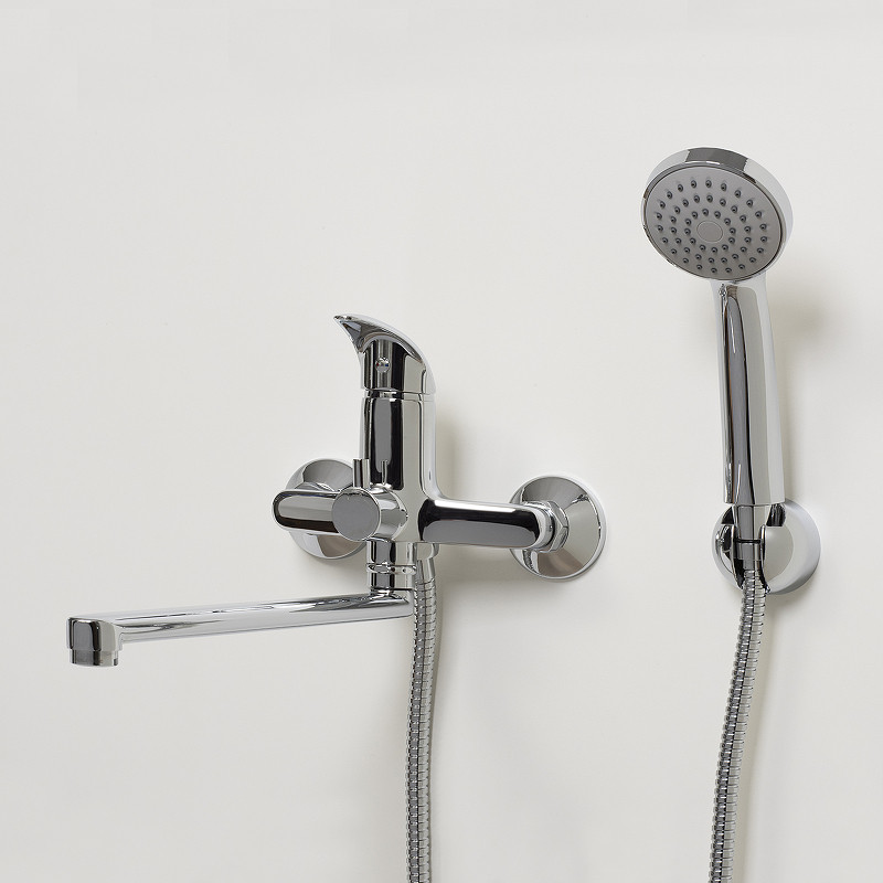 Смеситель для ванны WasserKRAFT Isen 2602L универсальный Хром латунь на стену