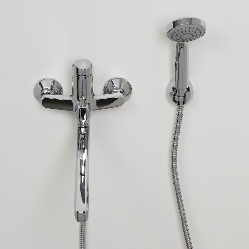 Смеситель для ванны WasserKRAFT Isen 2602L универсальный Хром латунь на стену