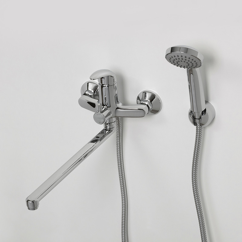 Смеситель для ванны WasserKRAFT Isen 2602L универсальный Хром латунь на стену