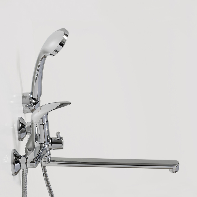 Смеситель для ванны WasserKRAFT Isen 2602L универсальный Хром латунь на стену