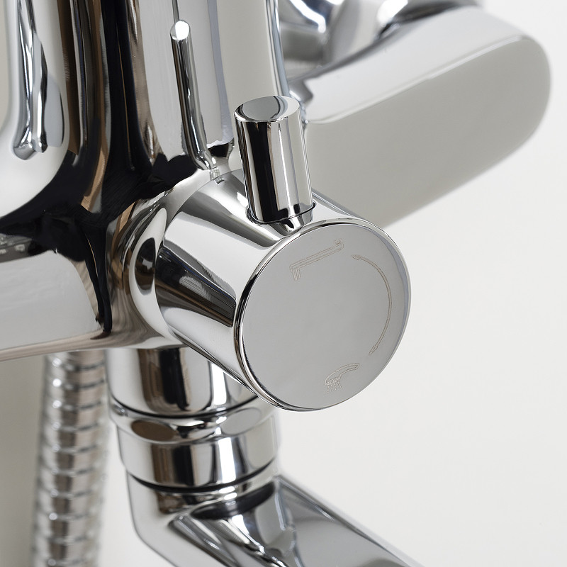 Смеситель для ванны WasserKRAFT Isen 2602L универсальный Хром латунь на стену