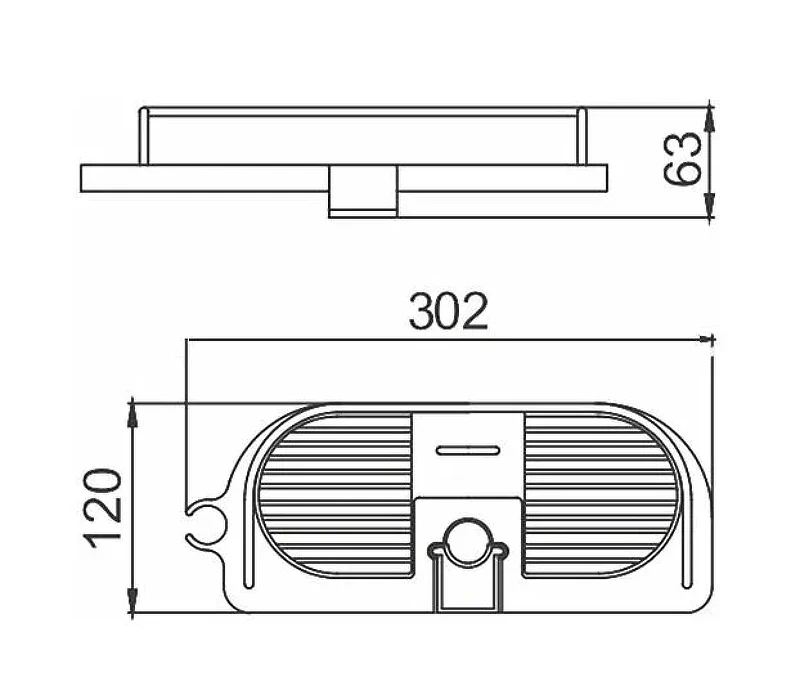 Полка корзина Frap F339 Белая