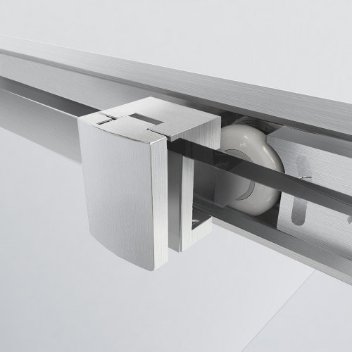 Душевой уголок Vincea Garda 100x80 VSS-1G8010CLBN профиль Брашированный никель стекло прозрачное