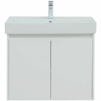 Тумба под раковину Aquanet Nova Lite 75 298850 подвесная Белая глянцевая МДФ / ЛДСП