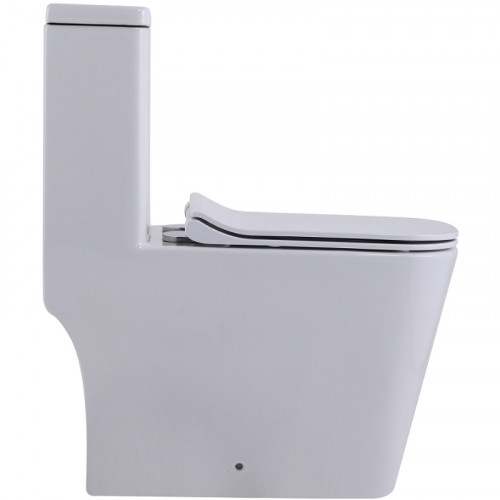 Унитаз моноблок SantiLine SL-5024 с бачком и сиденьем Микролифт фаянс напольный