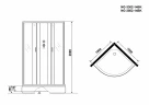 Душевая кабина Niagara Classic 100x100 NG-3502-14BK без гидромассажа