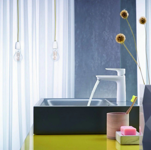 Смеситель для раковины Hansgrohe Talis E 71710700 Белый матовый латунь