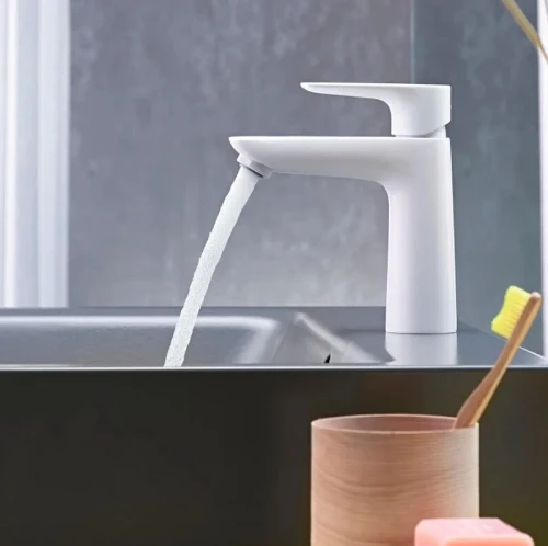 Смеситель для раковины Hansgrohe Talis E 71710700 Белый матовый латунь