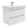 Тумба с раковиной Comforty Валдай 80 00-00019071 подвесная цвет Белый матовый