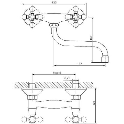 Смеситель для кухни Haiba HB4319 Хром