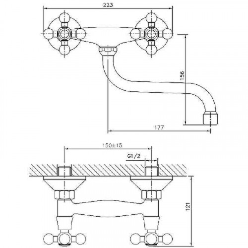 Смеситель для кухни Haiba HB4319 Хром