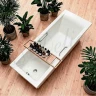 Ванна из искусственного камня Delice Diapason 180х75 DLR330065R-M цвет Белый матовый с ручками Хром