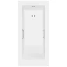 Ванна из искусственного камня Delice Diapason 180х75 DLR330065R-M цвет Белый матовый с ручками Хром