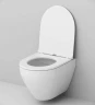 Комплект унитаза AM.PM Spirit FlashClean C701700WH+C707857WH с инсталляцией Berges Novum D5 040235 с сиденьем Микролифт и Черной матовой клавишей смыва фарфор подвесной