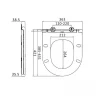 Комплект унитаза AM.PM Spirit FlashClean C701700WH+C707857WH с инсталляцией Berges Novum D5 040235 с сиденьем Микролифт и Черной матовой клавишей смыва фарфор подвесной