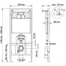 Комплект унитаза AM.PM Spirit FlashClean C701700WH+C707857WH с инсталляцией Berges Novum D5 040235 с сиденьем Микролифт и Черной матовой клавишей смыва фарфор подвесной