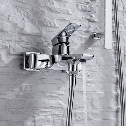 Смеситель для ванны Allen Brau Infinity 5.21006-31 Черный матовый латунь на стену